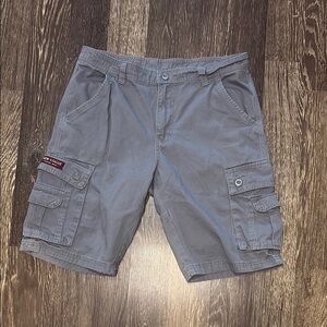 Men’s gray cargo shorts size 36